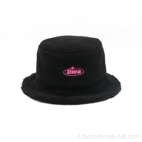 Cappello da cappuccio a secchio Lambwool personalizzato